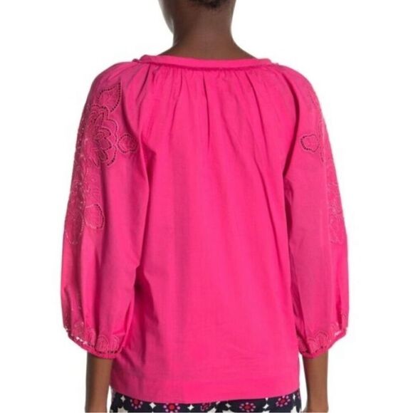 Trina Turk Women's Ojai Lace Embroidery Blouse XS - Picture 3 of 14